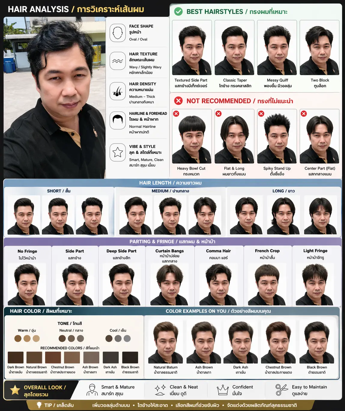 การใช้ ChatGPT ช่วยเลือกทรงผม