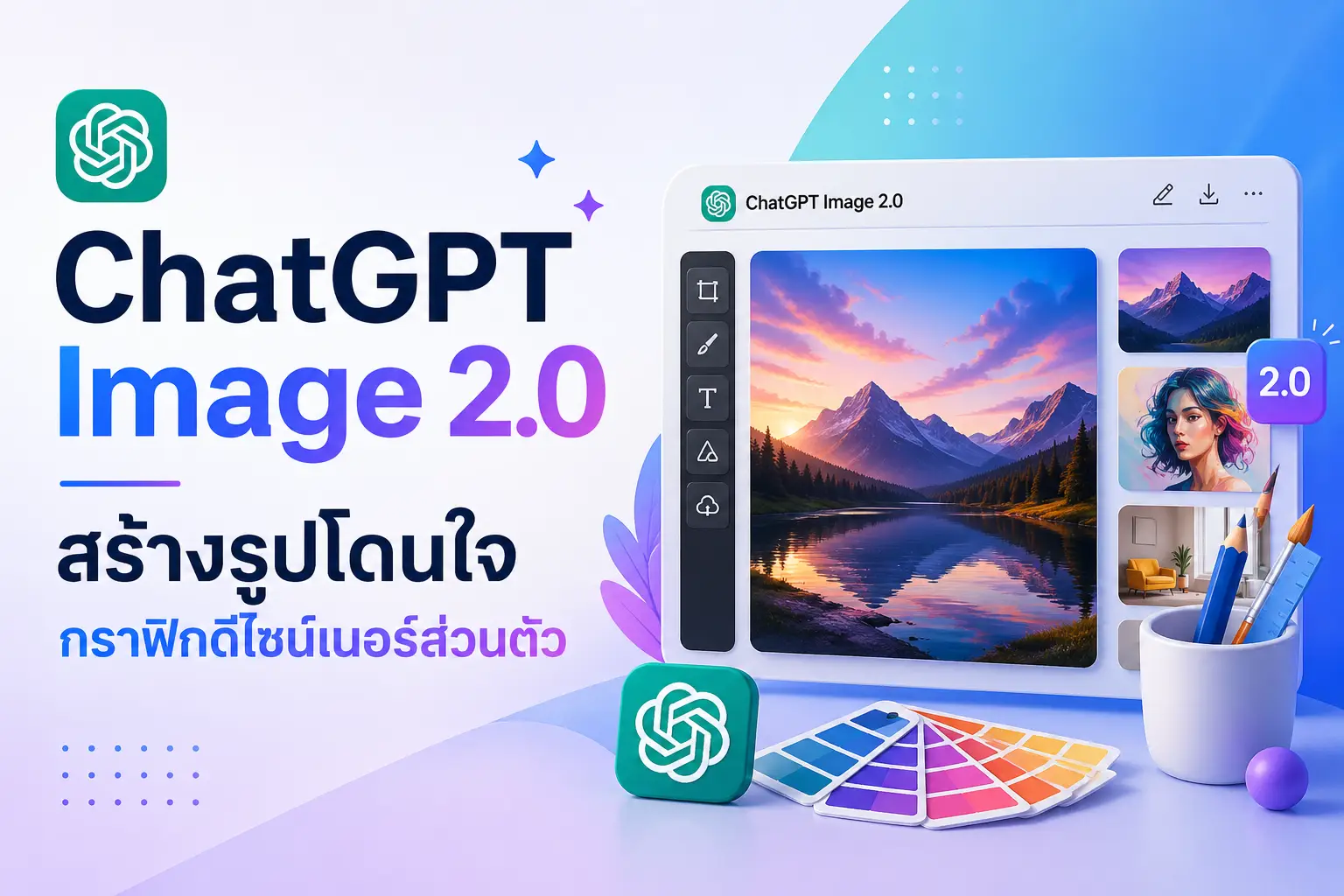 ChatGPT Image 2.0 สร้างรูปโดนใจ กราฟิกดีไซเนอร์ส่วนตัว