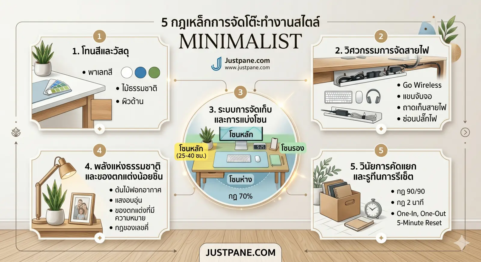 กฏการจัดโต๊ะ-Infographics